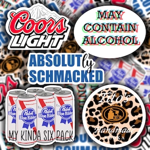 Alcohol stickers for your laptop, phone, and more | Drinking Stickers | Beer Stickers |