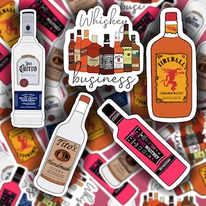 Bottle Stickers | Alcohol Stickers | Drinking Stickers | Sticker pack