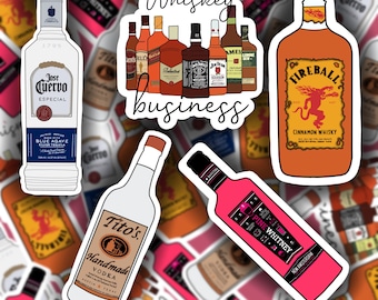 Bottle Stickers | Alcohol Stickers | Drinking Stickers | Sticker pack