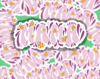 Floral Mama Sticker | Mama Sticker | Sticker For Moms | Laptop Stickers | Floral Stickers | Mama Stickers | Planner Stickers |