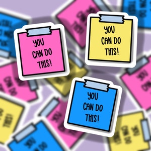 Post It Stickers | You Can Do This Stickers | Journal Stickers | Positive Stickers | Sticker Pack | Calendar Stickers |