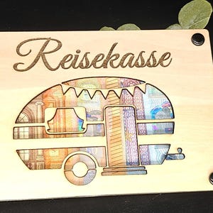 Geldgeschenk Geburtstag Wunscherfüller Wohnmobil Geschenk zum verschenken zum Geburtstag Weihnachten Geld 15x10cm