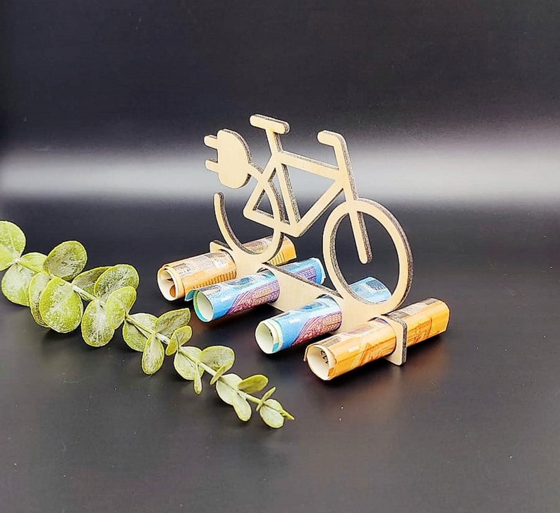 Money gift e-bike birthday money gift money gift coming of age gift for a birthday gift made of wood image 2