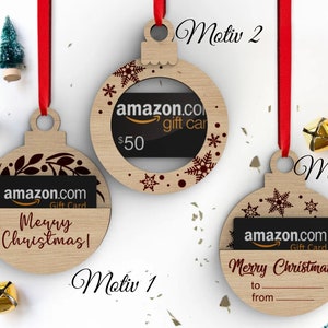 Money gift Christmas voucher money Christmas baubles customizable Wish bauble Christmas bauble personalized