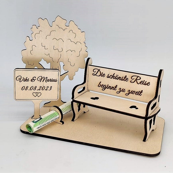 wedding money gift | Money gift wedding Personalized gift with name & date Wedding gift money