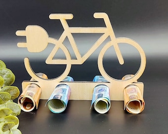 Regalo en efectivo Bicicleta eléctrica Cumpleaños Regalo en efectivo Regalo en efectivo Mayoría de edad Regalo de cumpleaños Regalo de madera