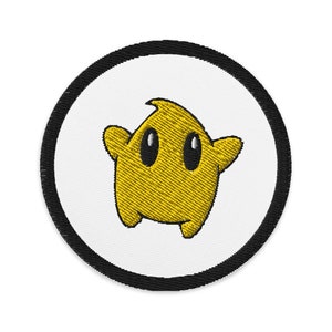Parche Luma, Parche bordado Mario, Hierro en parche, Parche Super Mario, Parche bordado Rosalina, Super Mario Galaxy, 3x3"
