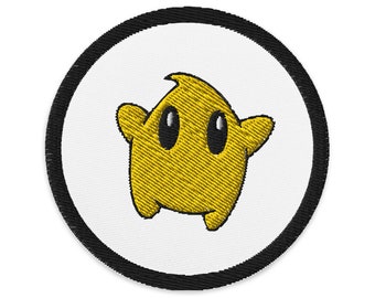 Parche Luma, Parche bordado Mario, Hierro en parche, Parche Super Mario, Parche bordado Rosalina, Super Mario Galaxy, 3x3"