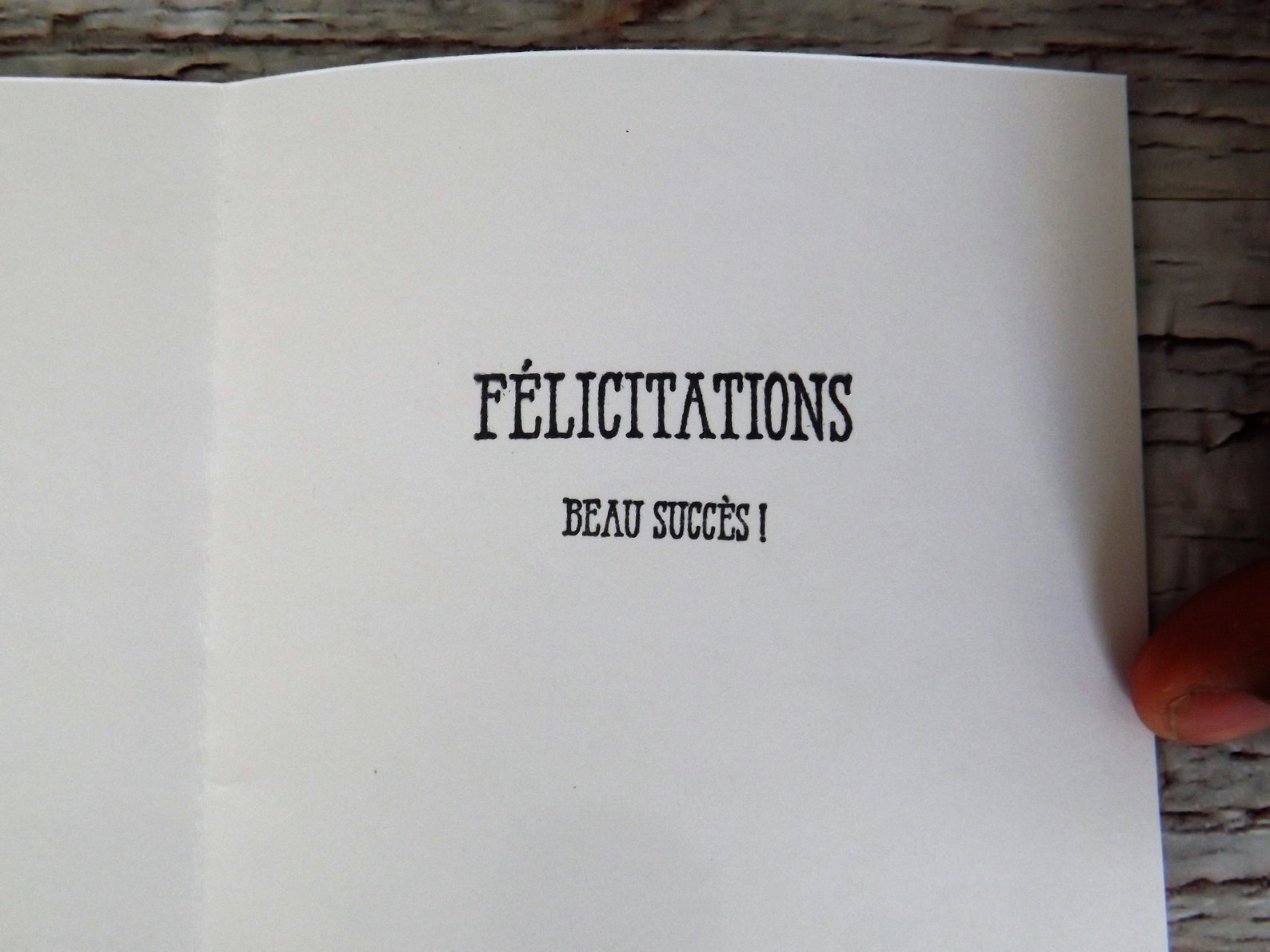 French Handmade 2023 Graduation Card, Carte De Graduation En Français Pour 2022, Congratulation