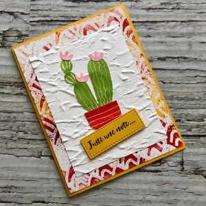 FRENCH "Just a note" card, Carte en Français "Juste une note"