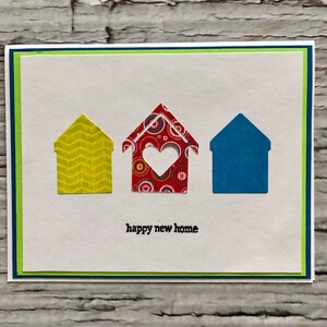 Carte de félicitations faite à la main pour le propriétaire de la maison, carte Happy New Home, carte de propriétaire pour la première fois