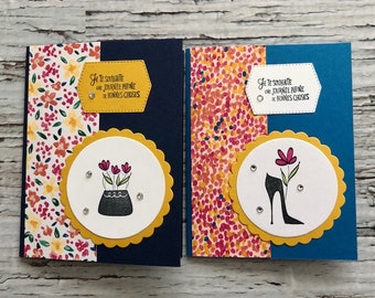 Carte de fête des mères faite main en FRANÇAIS, Carte en français pour la fête des mères, Carte pour une amie à la mode