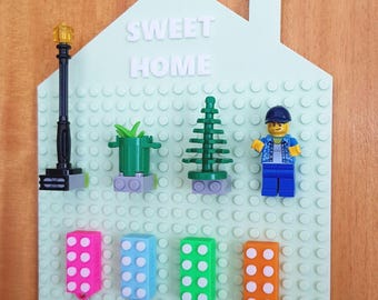 LEGO Compatible Key Holder Custom Brick Keychains Fun Wall Organizer Modern Key Storage Entryway Key Rack Personalized Gifts Customized