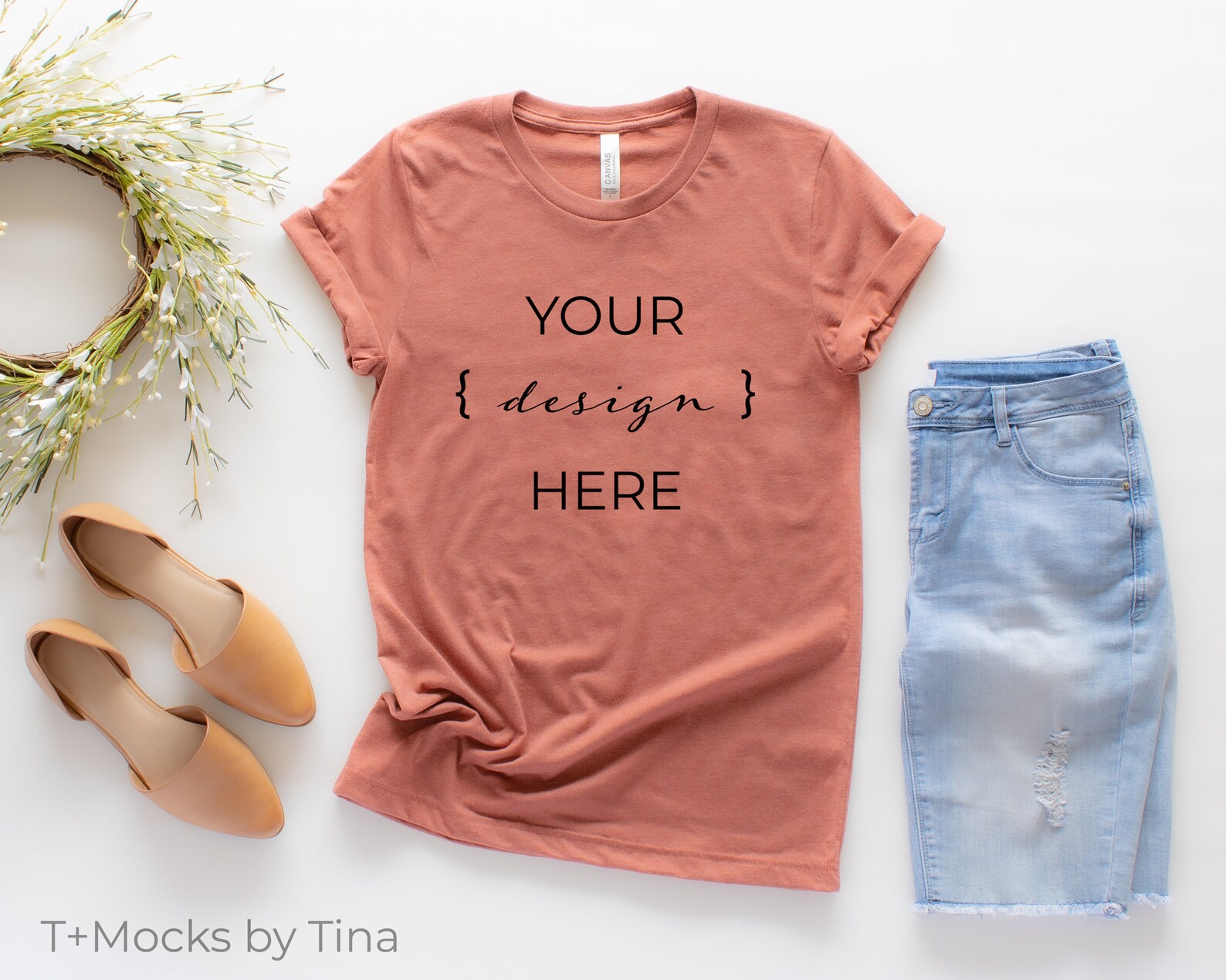 heather clay t shirt
