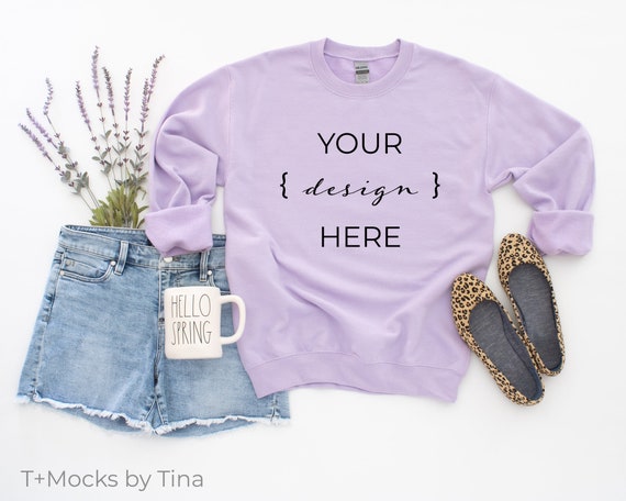 Gildan orchid crewneck sale