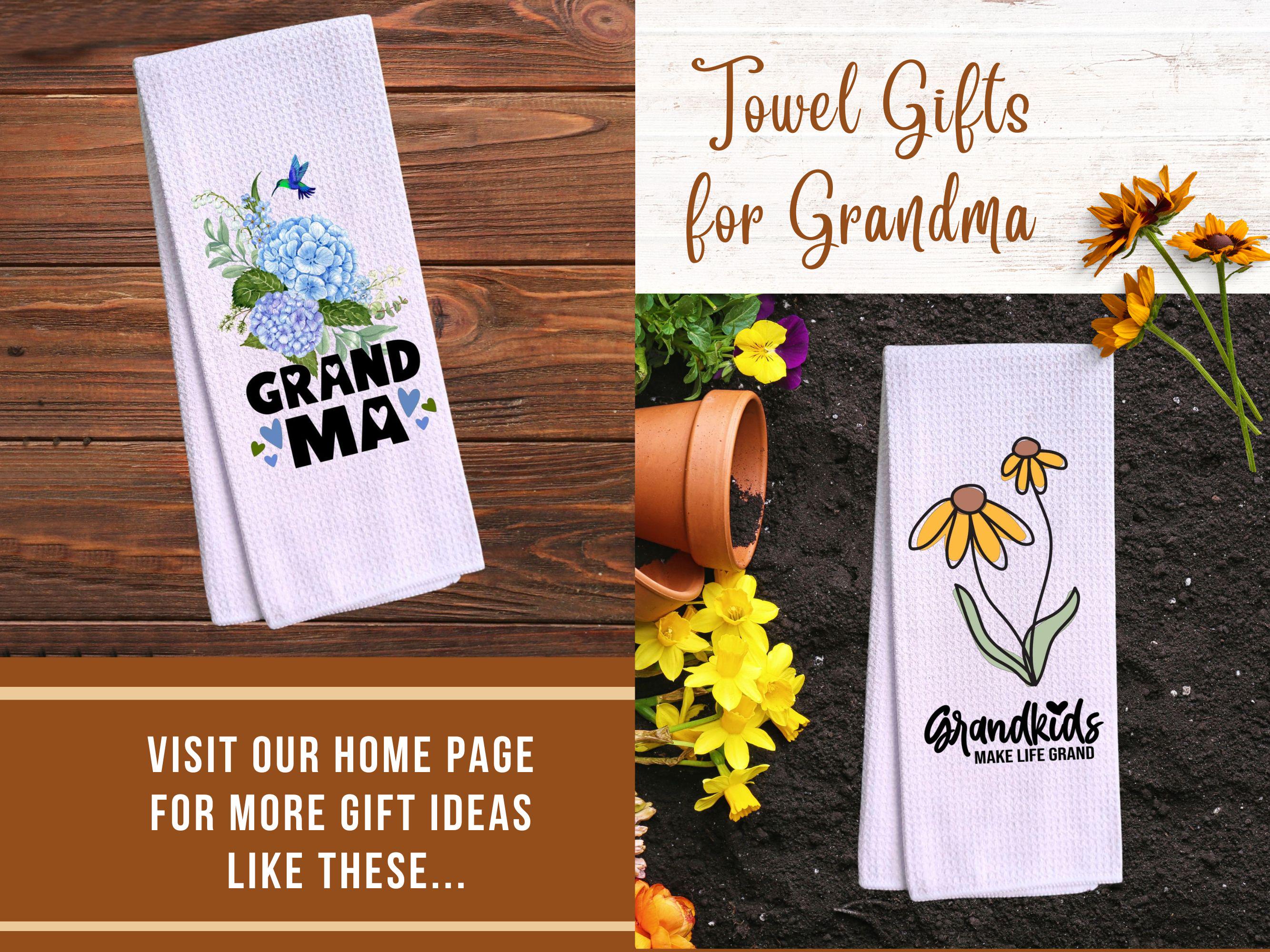 Kitchen Cloth Names Custom Grandma Names Kitchen Dish Towel: Grandma Nickname, Microfiber ...