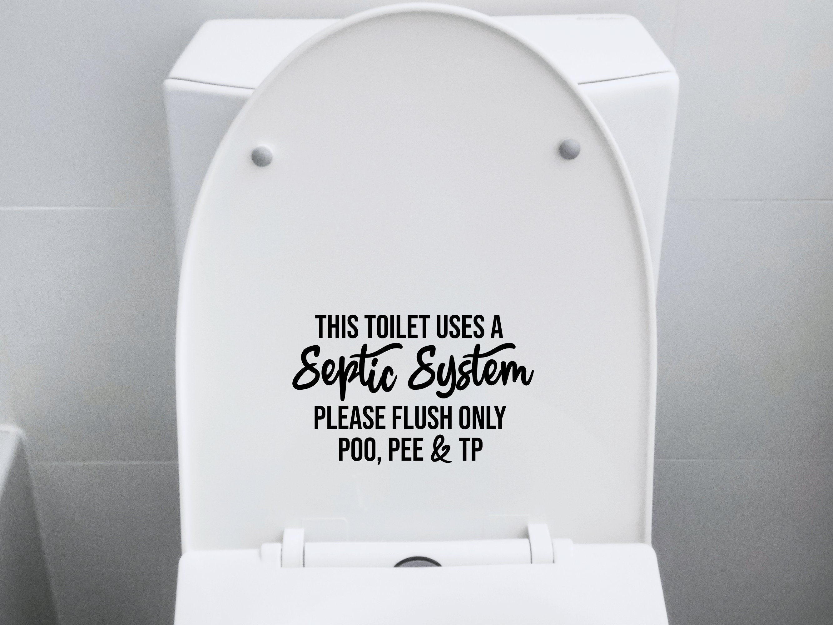 Sticker Toilettes Usage limité à 5 mn