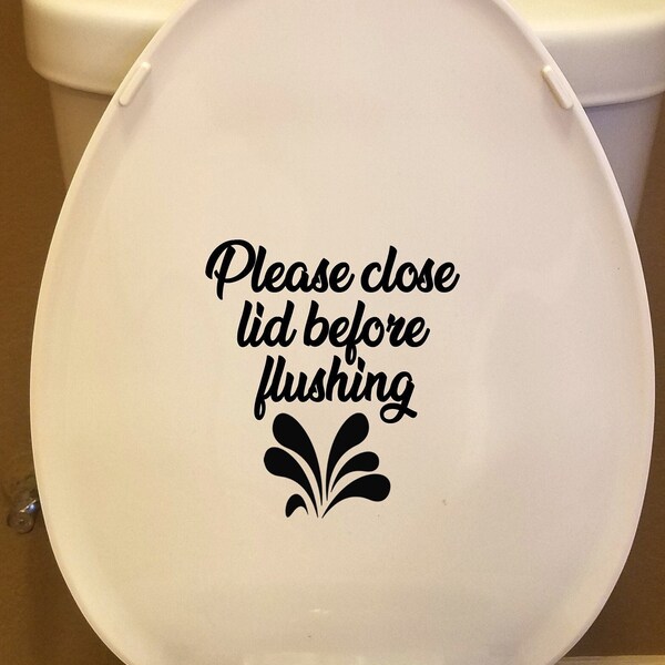 Toilet Decal Etsy