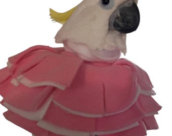 Soft Bird Collar For Feather Plucking – Anti-Bite Recovery Collar For Cockatoos & Parrots