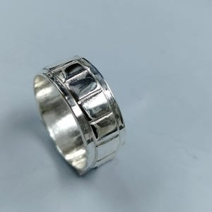 Sterling Silver Dome Ring: Wide Band, Minimalist Wedding Jewelry