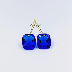Tanzanite Earrings, 14k Gold Tanzanite Drop Earrings Gift For Her, December Birthstone Earrings, Tanzanite Jewlery Gift For Her.