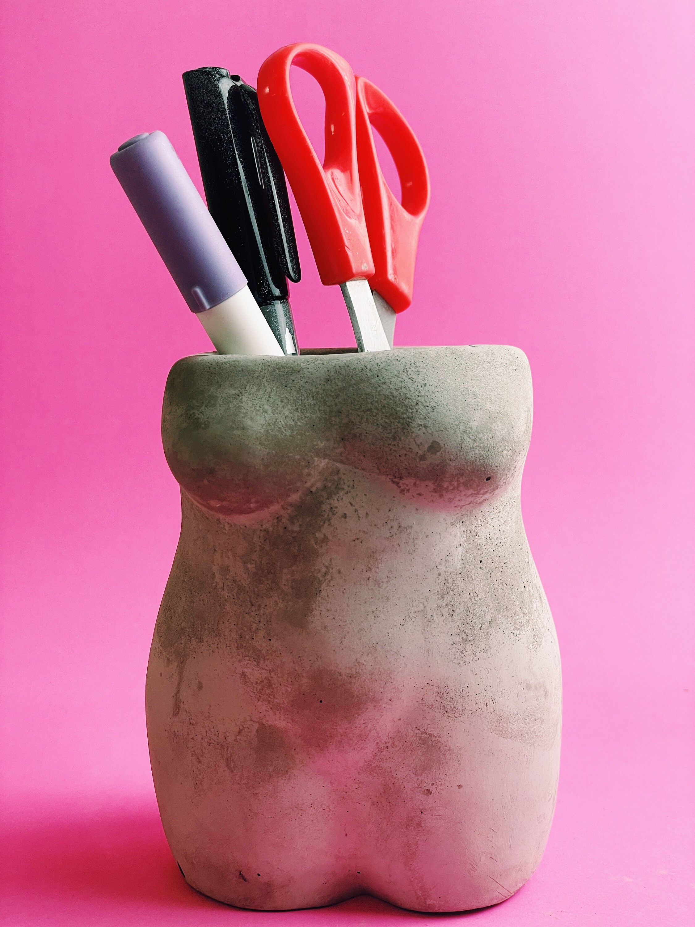 Concrete Female Body Vase Woman Form Planter Goddess Etsy UK