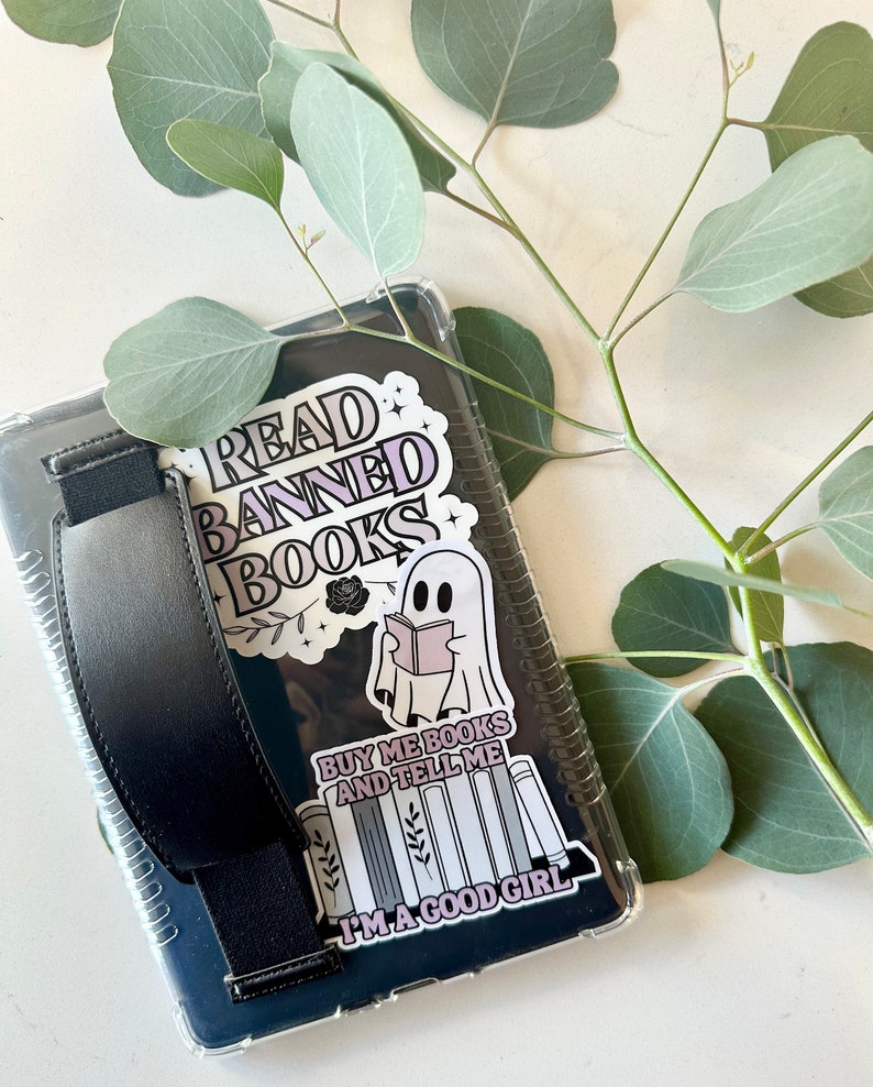 Ghost Reading a Book Sticker - Etsy