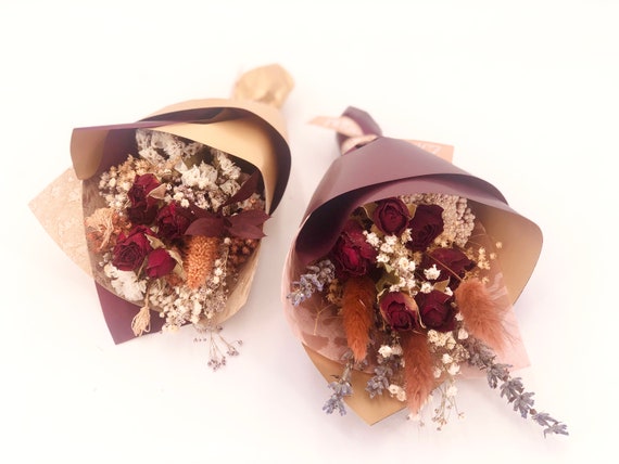 Mini Dried Flower Bouquet - Natural