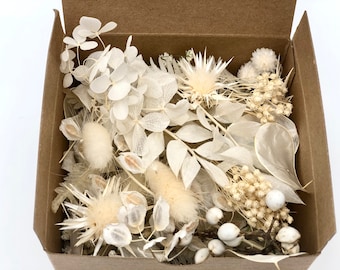 Boho Trockenblumen Bastelbox, Gemischte Trockenblumen Konfetti, Potpourri, Tischdekoration, Kunstharz, Seifenkerzenherstellung, natürliche echte Blumen