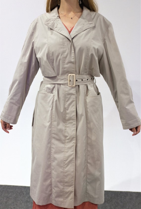 Classic beige trench coat