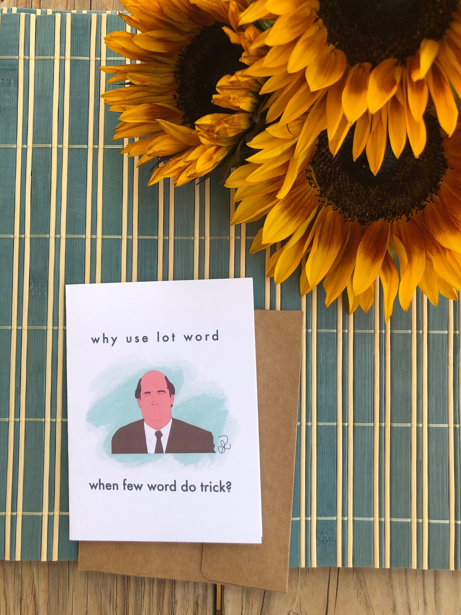 The Office Kevin Malone Why use lot word when few Etsy