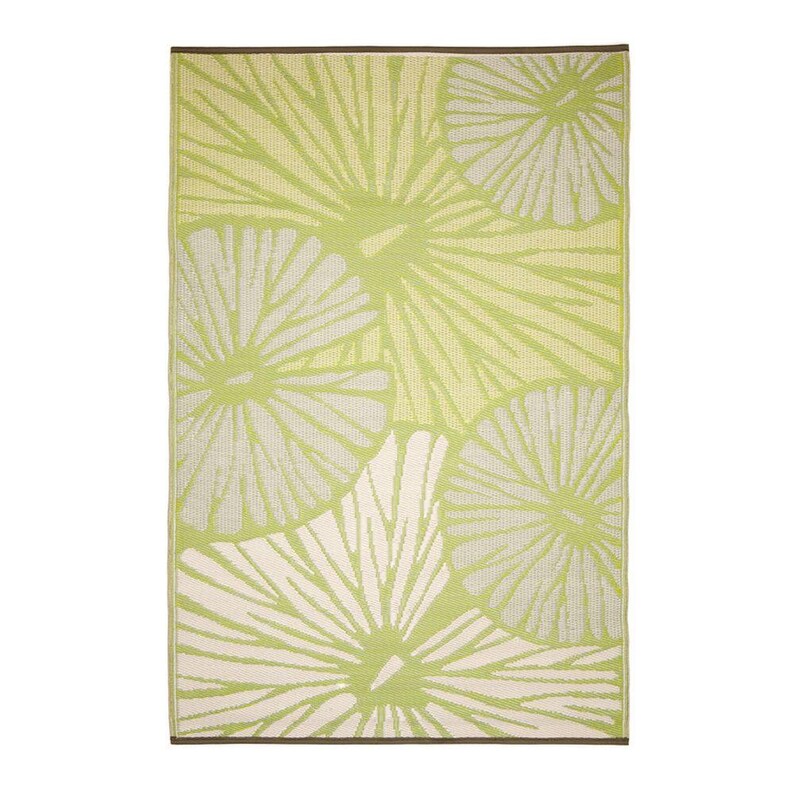 Citrus Lily Green Indoor Outdoor Washable Recycled Plastic Floor Rug Etsy