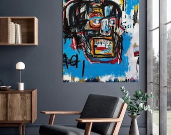 Neo Expressionism Art: JMB Style Street Art Canvas