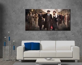 Arte de los Birmingham Blinders, Thomas Shelby, Cillian Murphy, arte de pared de Peeky Blinders, Tommy Shelby, regalos de Peaky Blinders, garantía de por vida