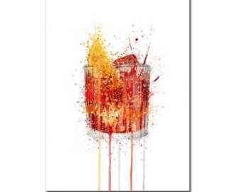 Cocktail Canvas Wall Art: Wine Lover Decor