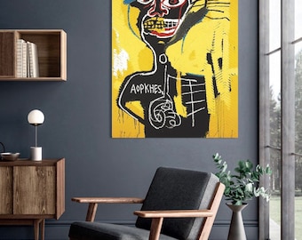 Neo-Expressionism Art: Street Art on Canvas - Cabeza