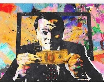 El lobo de Wall Street, Jordan Belfort, éxito, lienzo, Leonardo DiCaprio, arte cinematográfico, envío gratuito, máxima calidad, garantía de por vida.