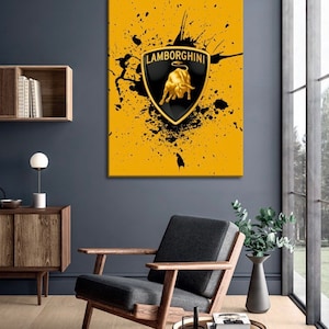 Rev Up Your Decor: Sports Car Canvas Art for Racing Enthusiasts - Perfect for Man Caves & Home Decor!
