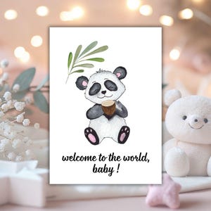Afdrukbare babywenskaart | Gefeliciteerd nieuwe baby | Digitale babyshowerkaart downloaden | Schattige babykaart voor jongen/meisje | Nieuwe kaart voor ouders