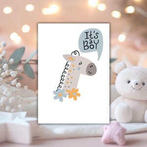 Biglietto d'auguri stampabile per neonati / Congratulazioni per la nascita / Biglietto per baby shower scaricabile digitalmente / Biglietto carino per neonato/bambina / Biglietto per neo-genitori