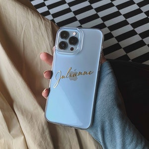 Personalised Phone Case | iPhone Clear Acrylic Case | Shockproof | Phone Case | Handwriting Font | Custom Name Case | Clear