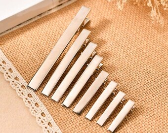 Silver Alligator Clips Single Prong Alligator Clips LEAD and NICKEL FREE Unlined Alligator Clips Craft Supply