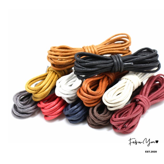 Waxed shoelaces shop for dress shoes