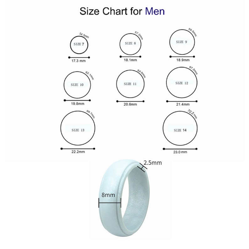 MENS Stepped Edge SILICONE RING Band Black Wedding Rings Active Life Style Heavy Duty image 9