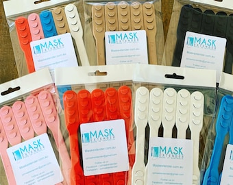 5 x Mask Extender Ear Savers Australian Made  Soft Plastic Very Comfortable