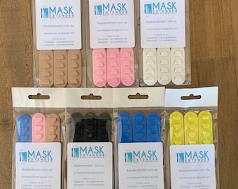New 3 Pack Mask Extender / Ear Savers SOFT Plastic Australian Made - Face Mask Strap - Very Comfortable - Save Your Ears !!