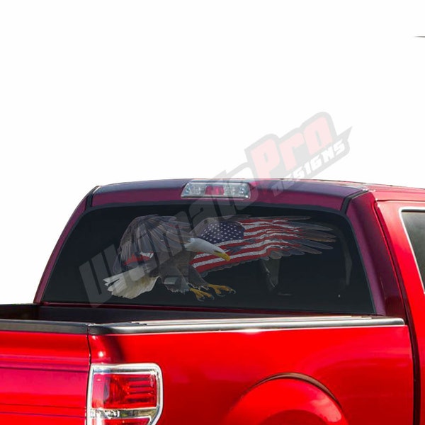 Rear Window American Flag Decal for F150 - Etsy