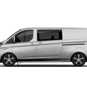 Sport stripes edges graphics stickers decals vinyl compatible with Ford Transit Custom L2