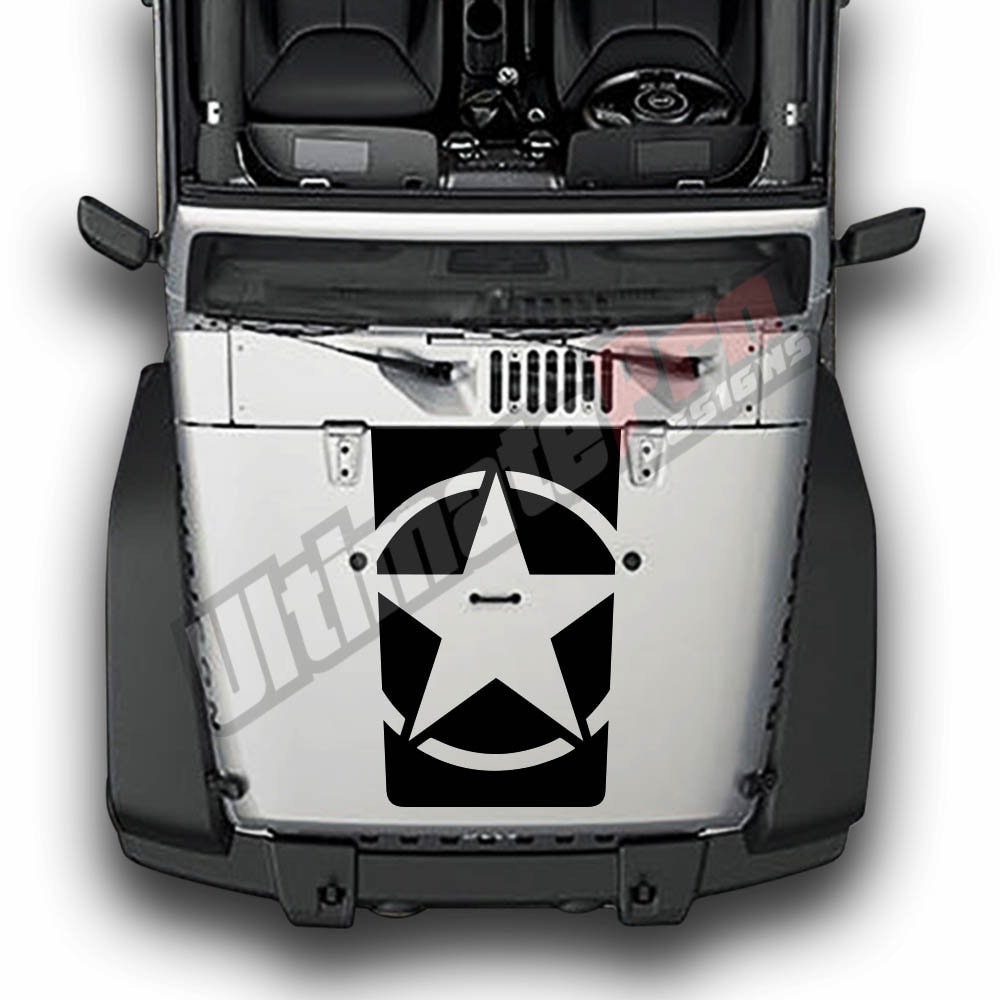 Couvercle De Prise D'Air Capot Avant Pour Jeep Wrangler JK 2/4 Portes 2007-2017 – Look Sportif Et Protection Optimale