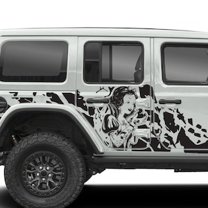 Aufkleber Seitentüren Aufkleber Kompatibel mit Wrangler JL 2019 2020 2021 2022 Vinyl Rubicon